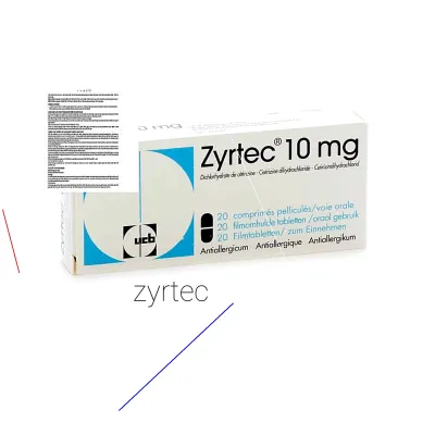 Zyrtec en vente libre